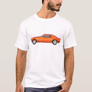 Camaro 1972: Muskel-Auto: Orange Ende: T-Shirt