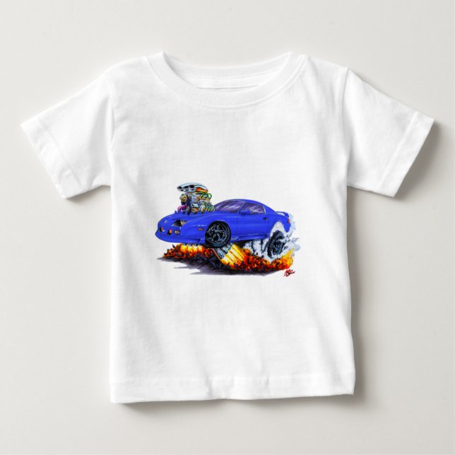 Camaro Blau-Auto 1982-92 Baby T-shirt (Vorderseite)