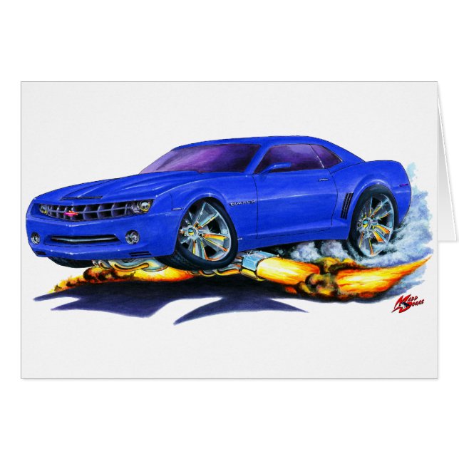 Camaro Blau-Auto 2010 (Vorderseite (Horizontal))