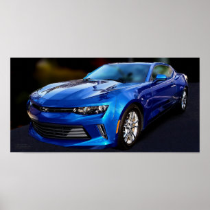 Camaro (blau) Poster