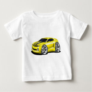 Camaro Gelb-Schwarzes Auto 2010-11 Baby T-shirt