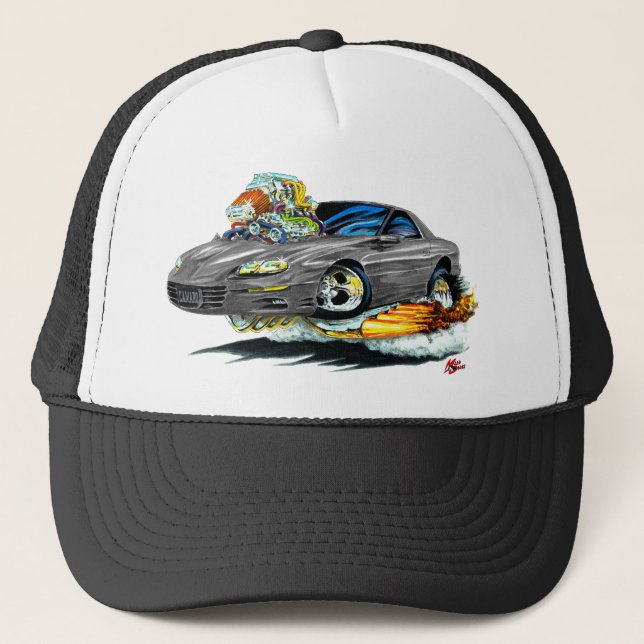 Camaro Grau-Auto 1998-02 Truckerkappe (Vorderseite)