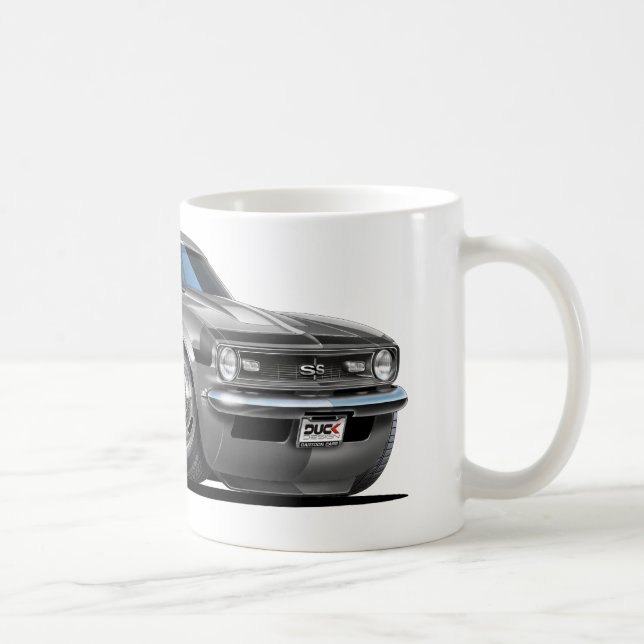 Camaro Grau-Schwarzes Auto 1968 Kaffeetasse (Rechts)