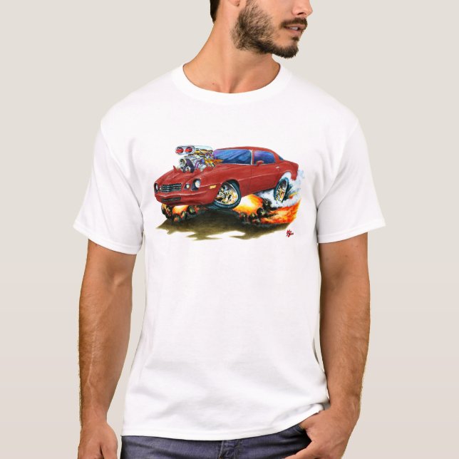 Camaro kastanienbraunes Auto 1979-81 T-Shirt (Vorderseite)