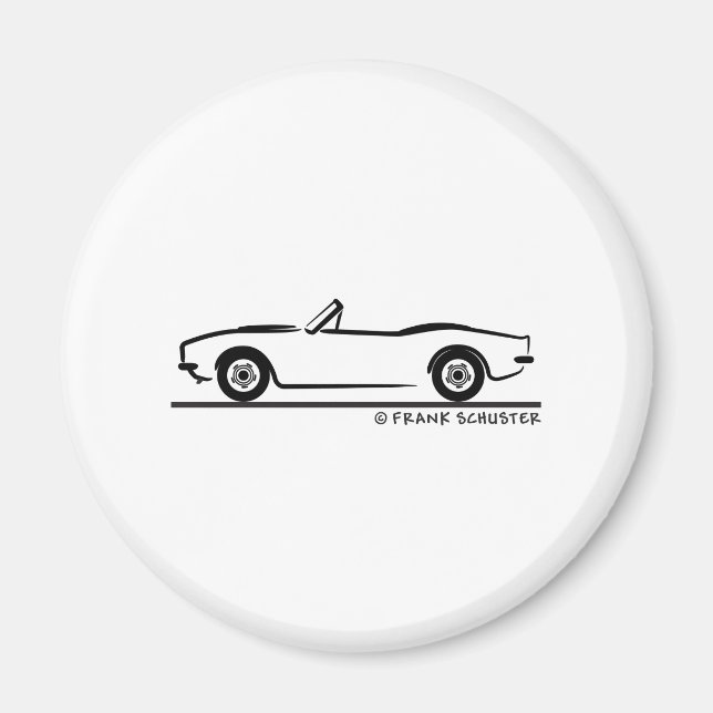 Camaro-Konvertible 1969 Magnet (Vorne)