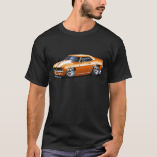 Camaro Orange-Weißes Auto 1969 T-Shirt
