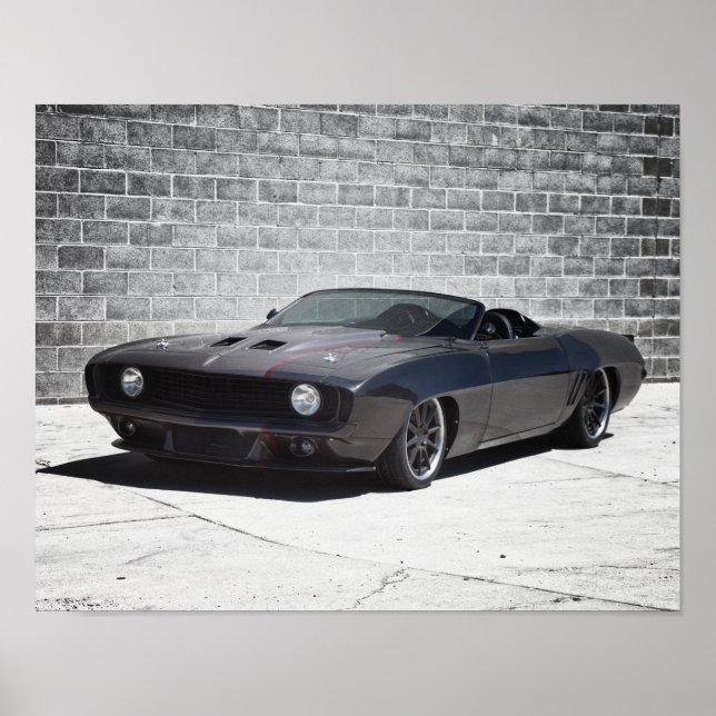 Camaro Roadster 1969 Poster (Vorne)