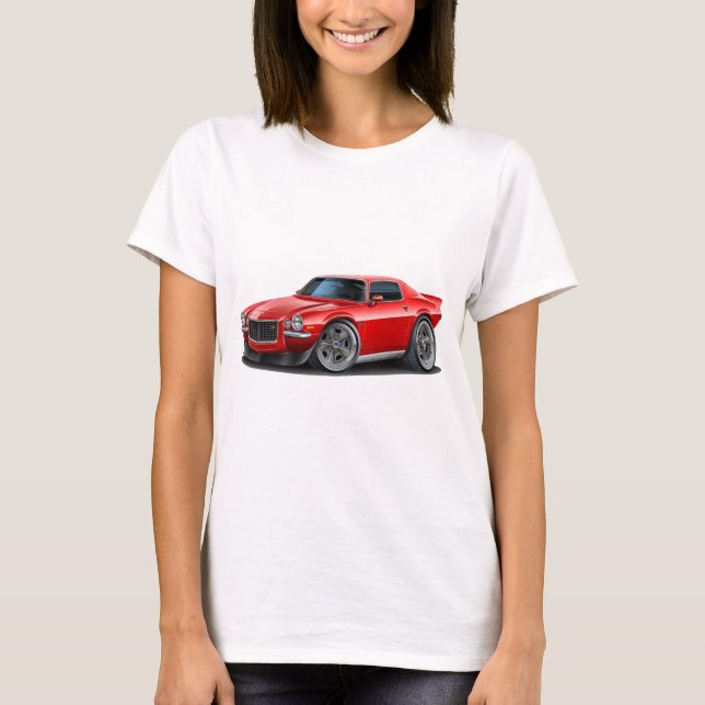 Camaro Rot-Auto 1970-73 T-Shirt (Vorderseite)