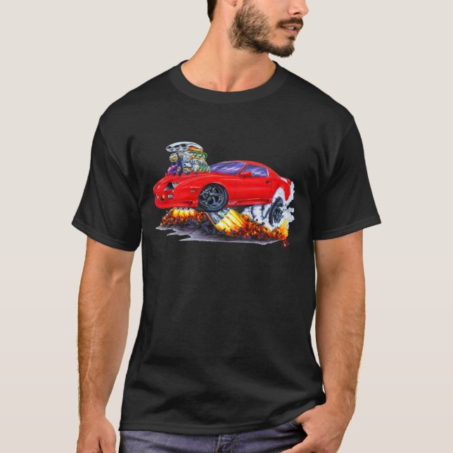 Camaro Rot-Auto 1982-92 T-Shirt (Vorderseite)