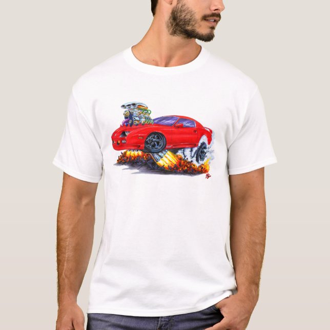 Camaro Rot-Auto 1982-92 T-Shirt (Vorderseite)