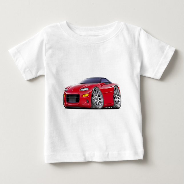 Camaro Rot-Auto 1998-2003 Baby T-shirt (Vorderseite)