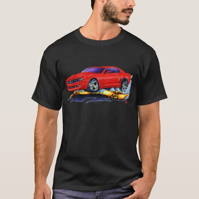 Camaro Rot-Auto 2010 T-Shirt (Vorderseite)