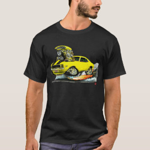 Camaro RS SS Gelb-Schwarzes Auto 1969 T-Shirt