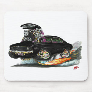Camaro RS SS schwarzes Auto 1969 Mousepad