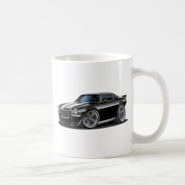 Camaro Schwarzes 1970-73/weißes Auto Kaffeetasse (Rechts)