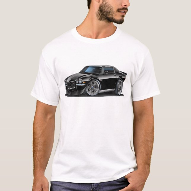 Camaro schwarzes Auto 1970-73 T-Shirt (Vorderseite)