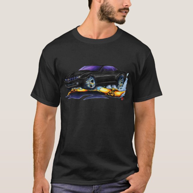 Camaro schwarzes Auto 2010 T-Shirt (Vorderseite)