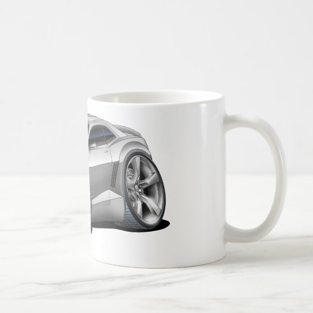 Camaro silbernes Auto 2010-11 Tasse (Rechts)