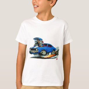 Camaro SS Blau-Weißes Auto 1969 T-Shirt