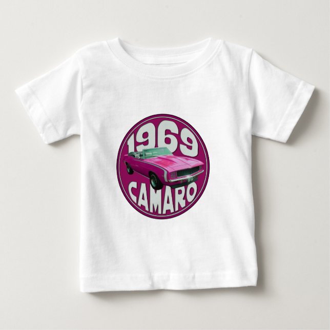 Camaro SS Rosa 1969 Baby T-shirt (Vorderseite)