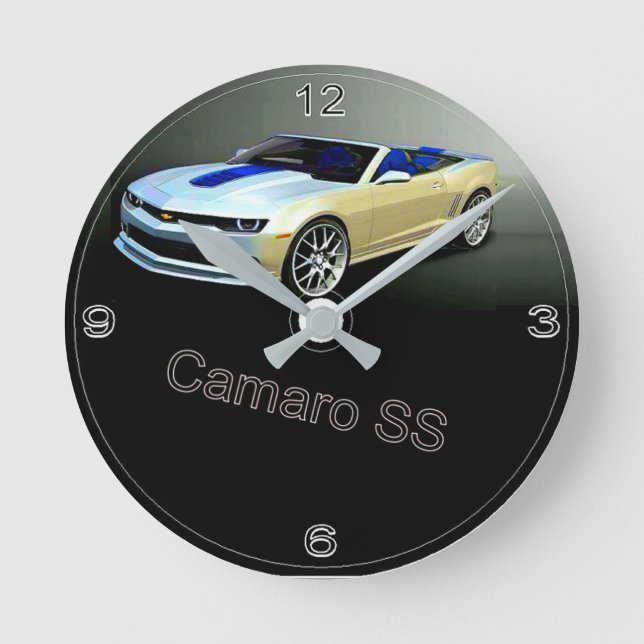 CAMARO SS RUNDE WANDUHR (Vorderseite)
