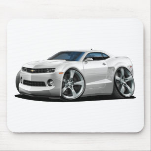 Camaro Weiß-Auto 2010-12 Mousepad
