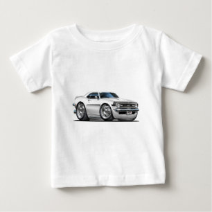 Camaro Weiß-Schwarzes Auto 1968 Baby T-shirt