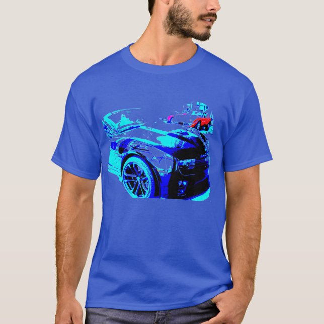Camaro ZL1 im Ausstellungsraum T-Shirt (Vorderseite)