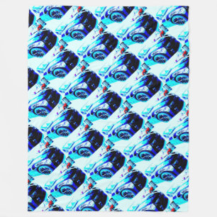 Camaro ZL1 u. Korvette im Händlerausstellungsraum Fleecedecke