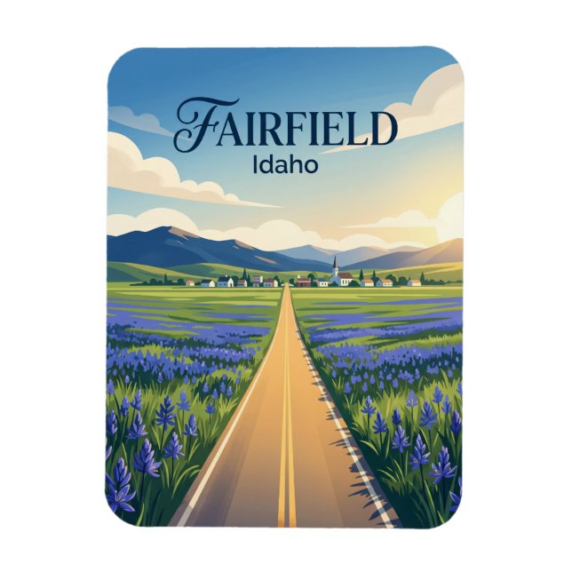 Camas Prairie Idaho Magnet (Vertikal)