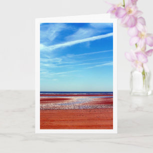 Camber Sands, sonnige Strandlandschaft Karte