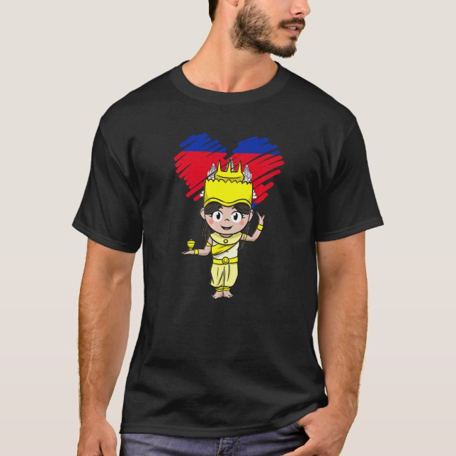 Cambodia Cambodian Khmer Traditional Dance Apsara  T-Shirt (Vorderseite)