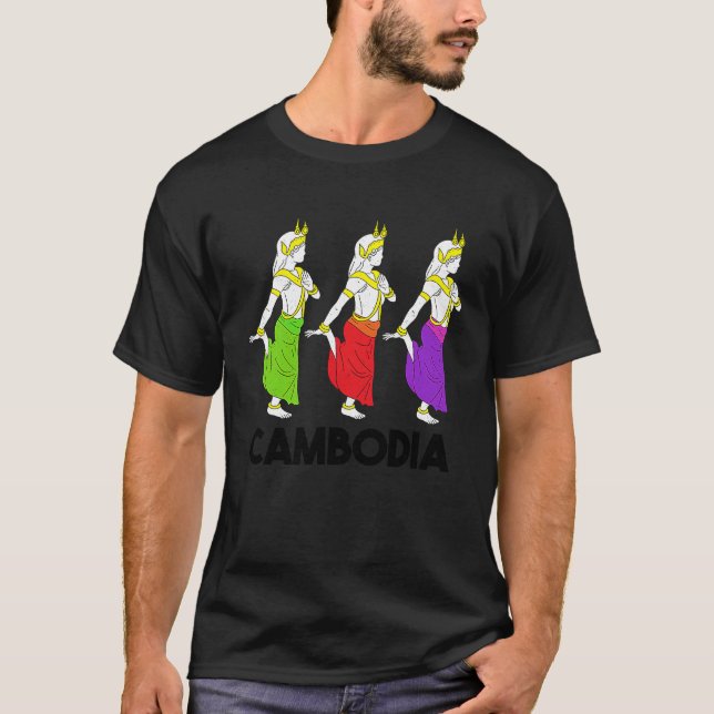 Cambodia Cambodian Khmer Traditional Dance Apsara  T-Shirt (Vorderseite)