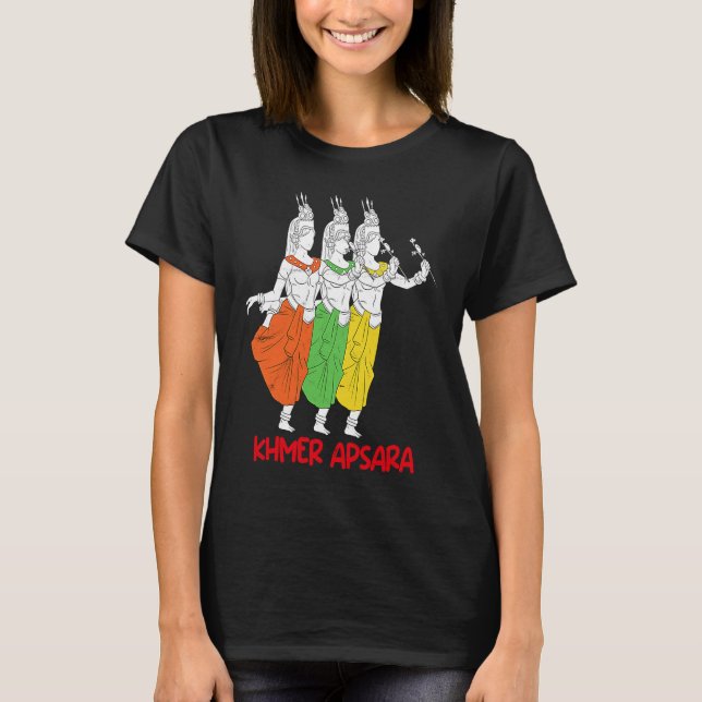 Cambodia Cambodian Khmer Traditional Dance Apsara  T-Shirt (Vorderseite)