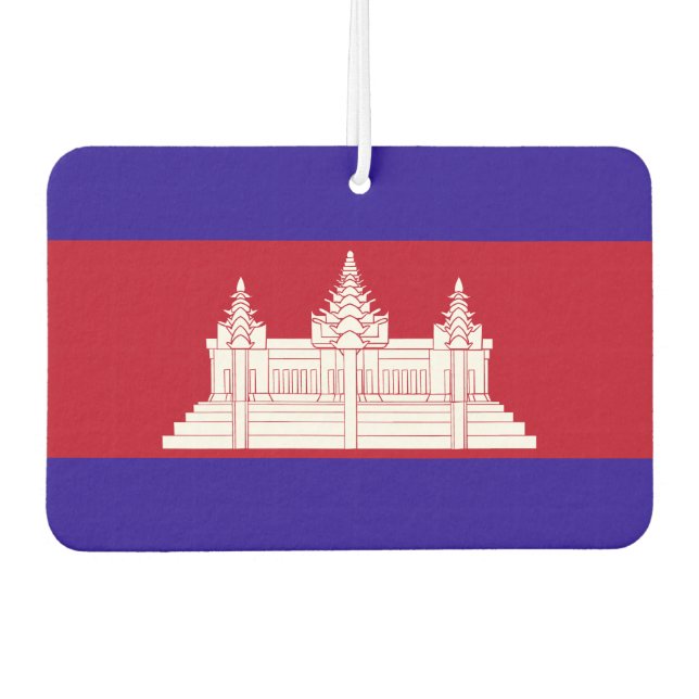 Cambodia Flag Autolufterfrischer (Vorderseite)