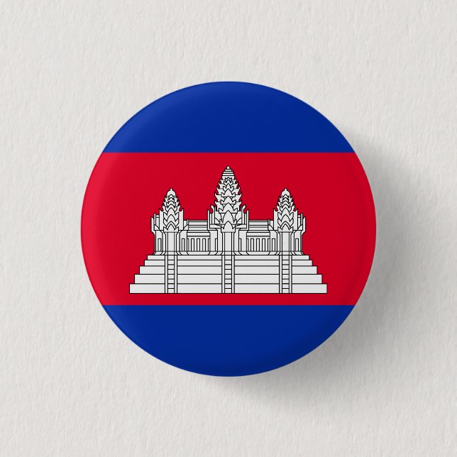 Cambodia Flag Button (Vorderseite)