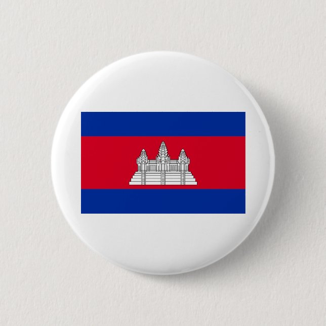 Cambodia Flag Button (Vorderseite)