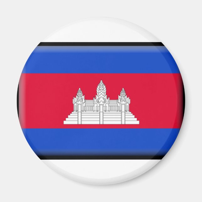 Cambodia Flag Magnet (Vorne)