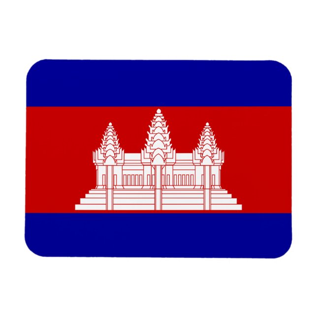 Cambodia Flag Magnet (Horizontal)
