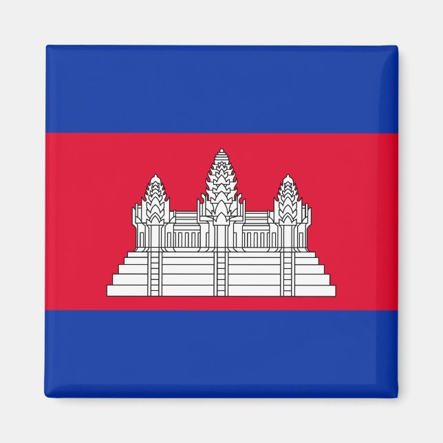 Cambodia Flag Magnet (Vorne)