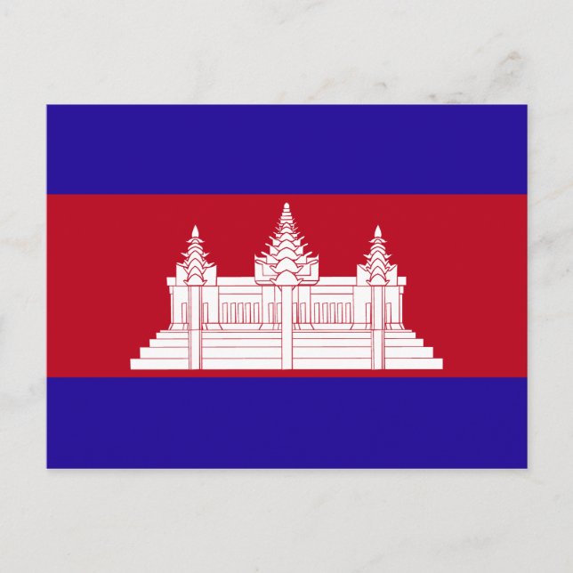 Cambodia Flag Postkarte (Vorderseite)