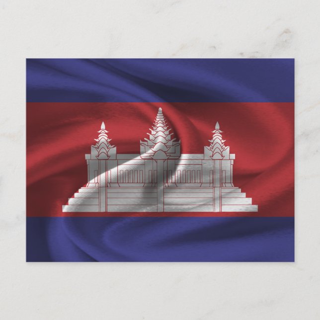 Cambodia Flag Postkarte (Vorderseite)