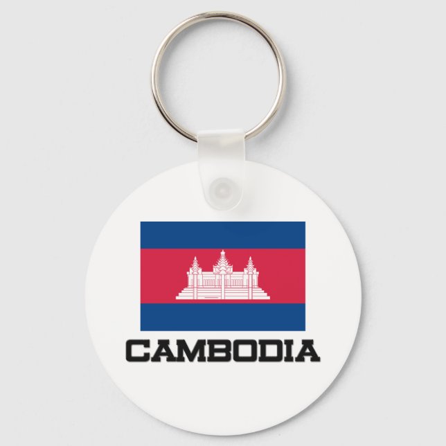 Cambodia Flag Schlüsselanhänger (Vorderseite)