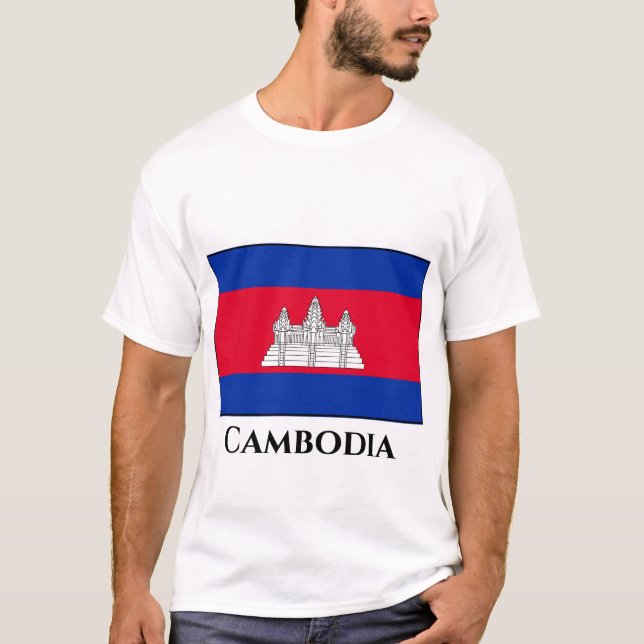 Cambodia Flag T-Shirt (Vorderseite)