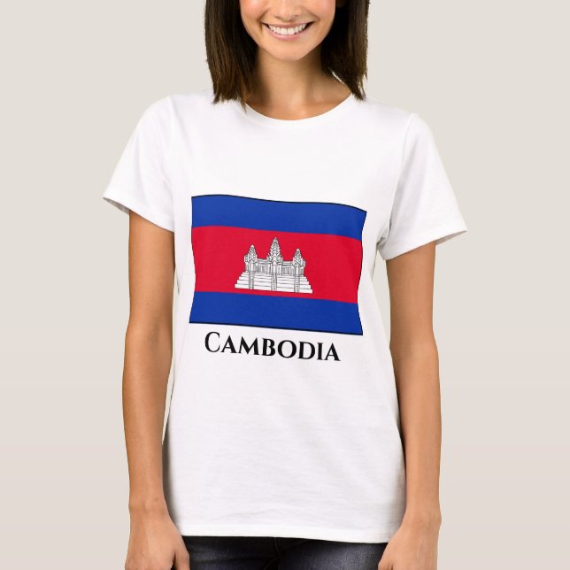 Cambodia Flag T-Shirt (Vorderseite)