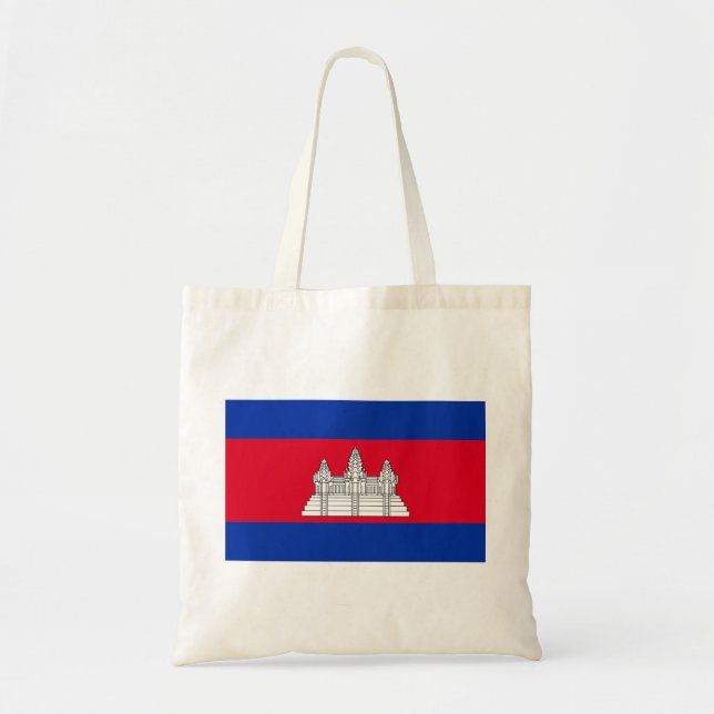 Cambodia Flag Tragetasche (Vorne)
