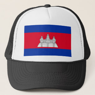 Cambodia Flag Truckerkappe