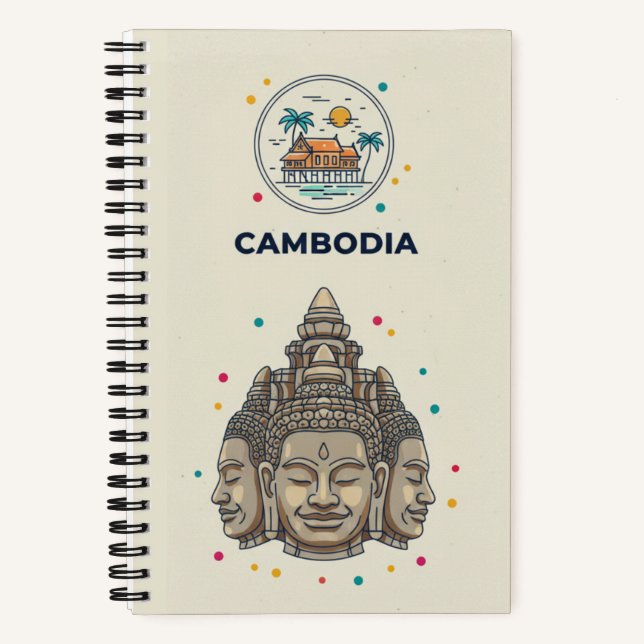Cambodia Heritage & Angkor Photo Archive Journal Notizbuch (Vorderseite)