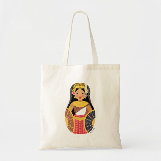 Cambodian Matryoshka Bag Tragetasche (Vorne)