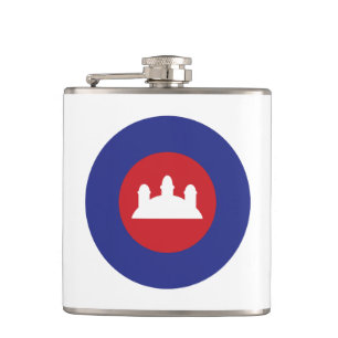 Cambodian Roundel Flachmann